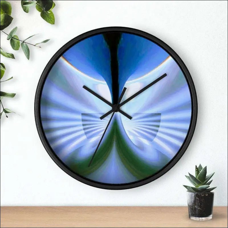 1’’ Wings’ Square Wall Clock - Round / Acrylic, black wood trim plexiglass face cover / 49.95 - Acrylics