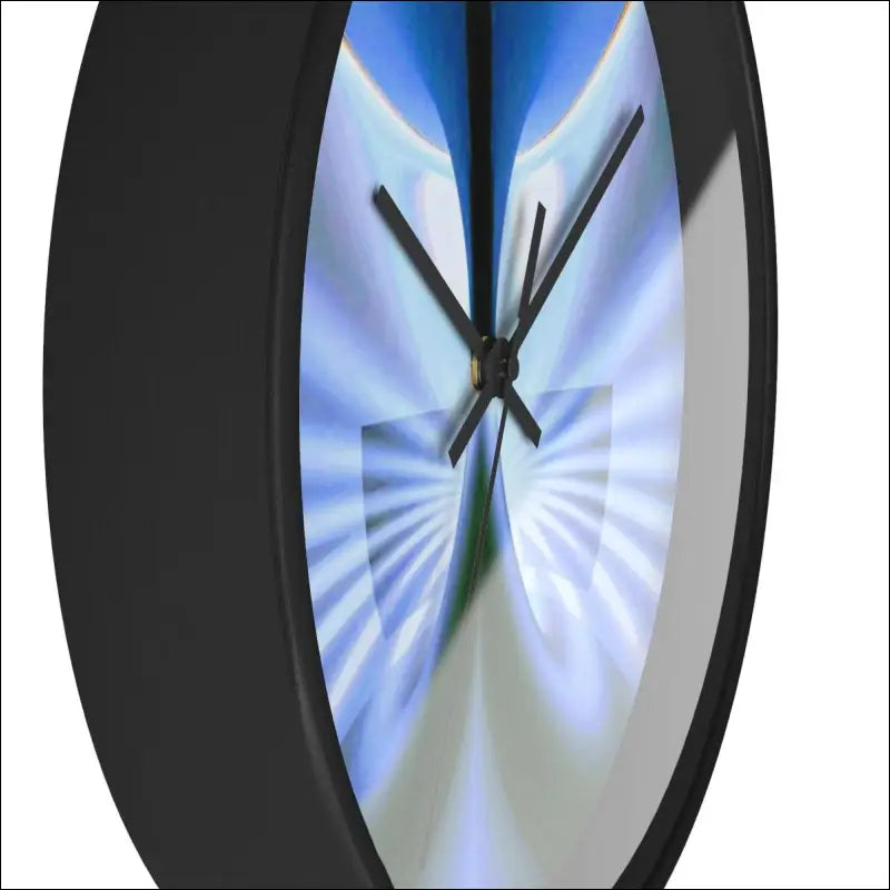 1’’ Wings’ Square Wall Clock - Round Black Trim / Acrylic, black wood trim plexiglass face cover / 49.95 - Acrylics