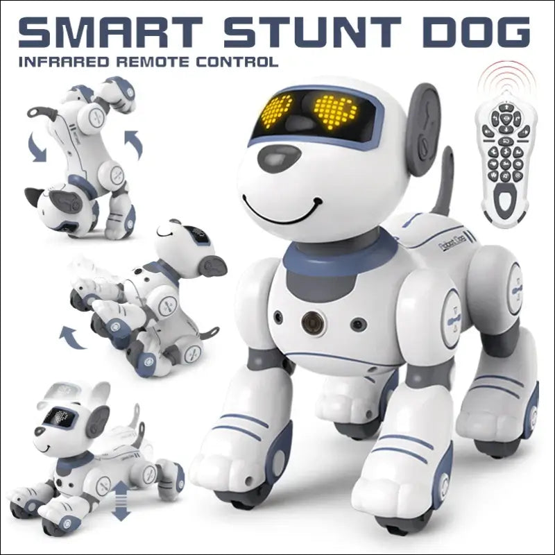 10 -Remote Controlled Stunt Dog. Voice Command Programmable - Remote Control Pet