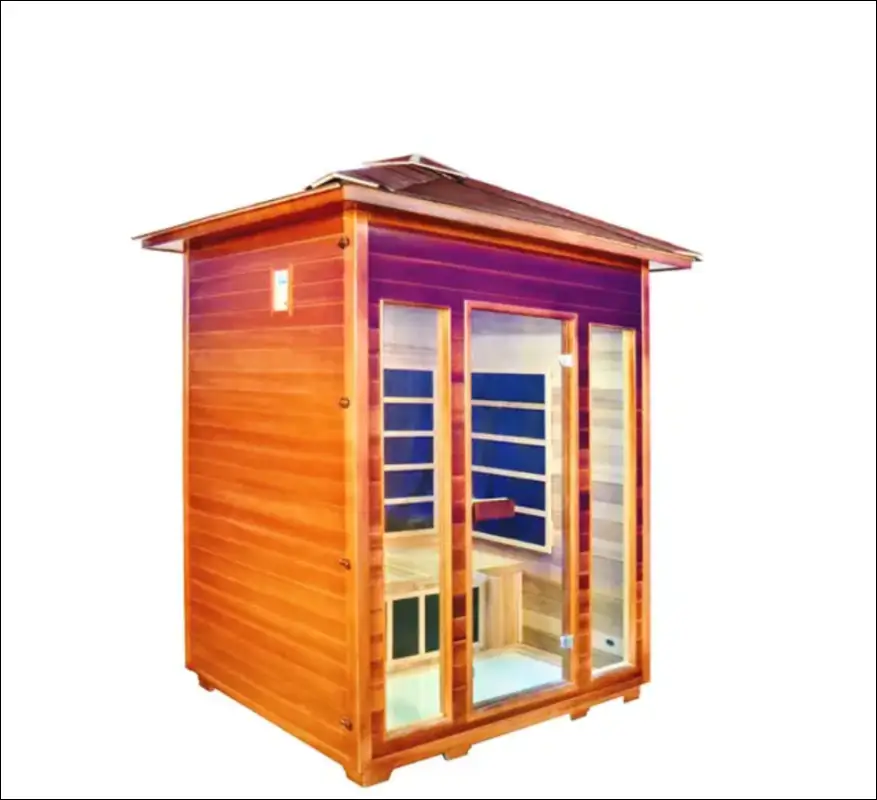 Shed styled outdoor sauna