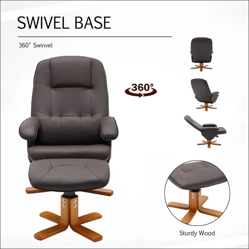 Pics of recliners 360 swivel capabilities and swivel Ottoman -Goodwood-furniture.com