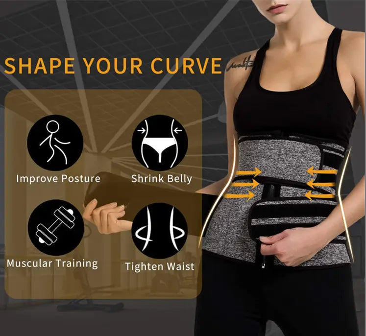 5 - Ceinture de modelage post-partum pour sculpter le corps avec fermeture éclair