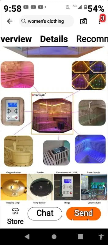 Collection of product photos showing various LED light strips and installations.