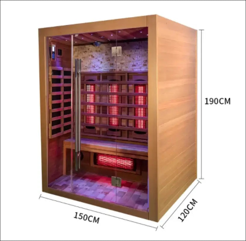 Goodwood-furniture, Goodwood-furniture.com, Cs - Indoor infrared Full Spectrum for up to 3 person with cultured stone and multi- colored lighting.