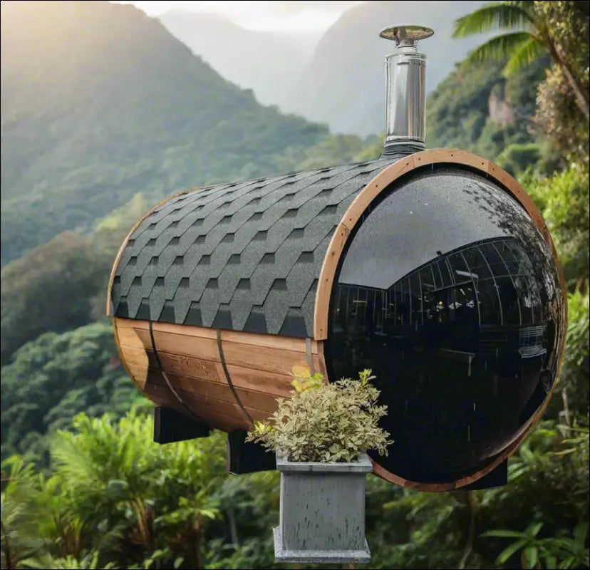 Large-outdoor-barrel-sauna-Goodwood-furniture.com