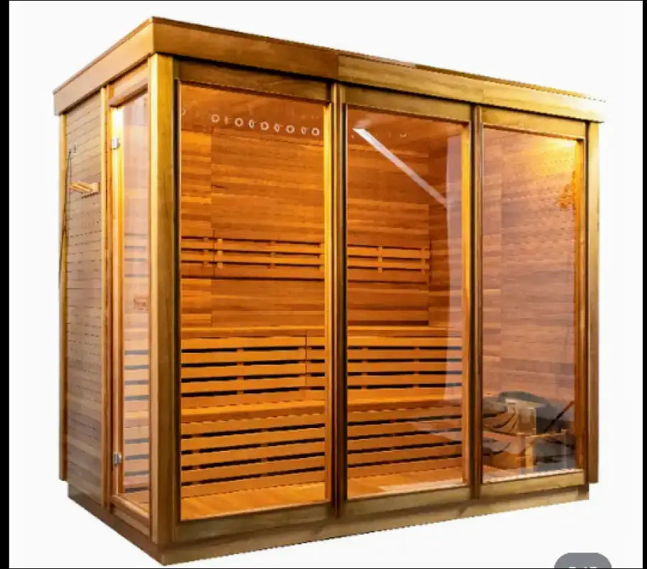 Traditional indoor Steam Sauna. Holds up to 4 people. - Handmade Goodwood Furniture Infrared and Indoor Saunas