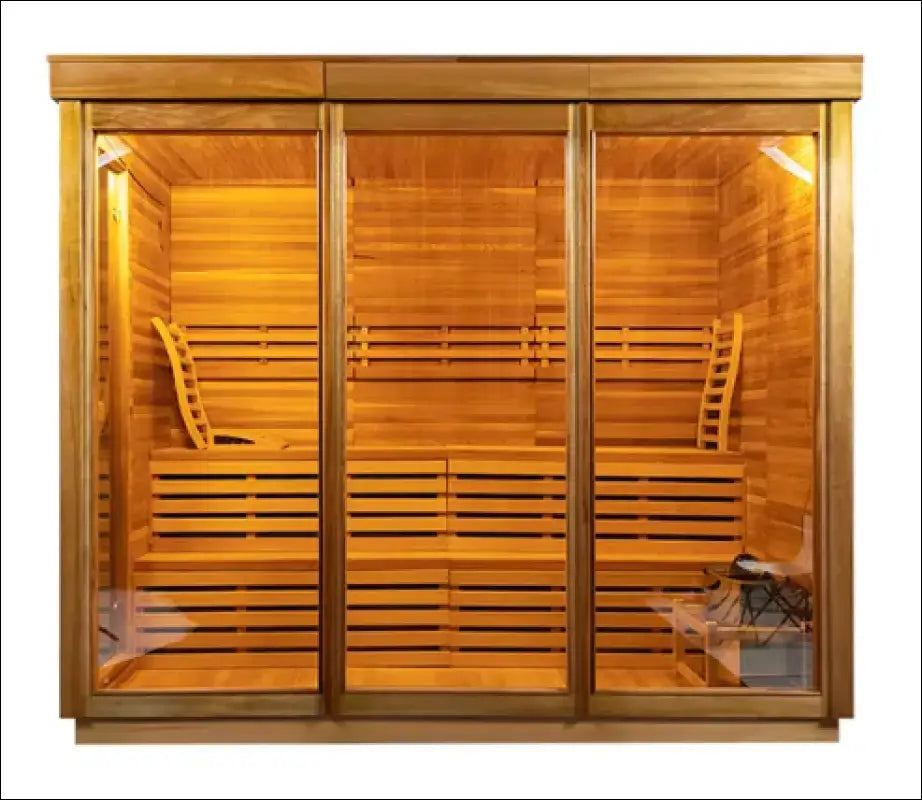 Traditional indoor Steam Sauna. Holds up to 4 people. - Handmade Goodwood Furniture Infrared and Indoor Saunas