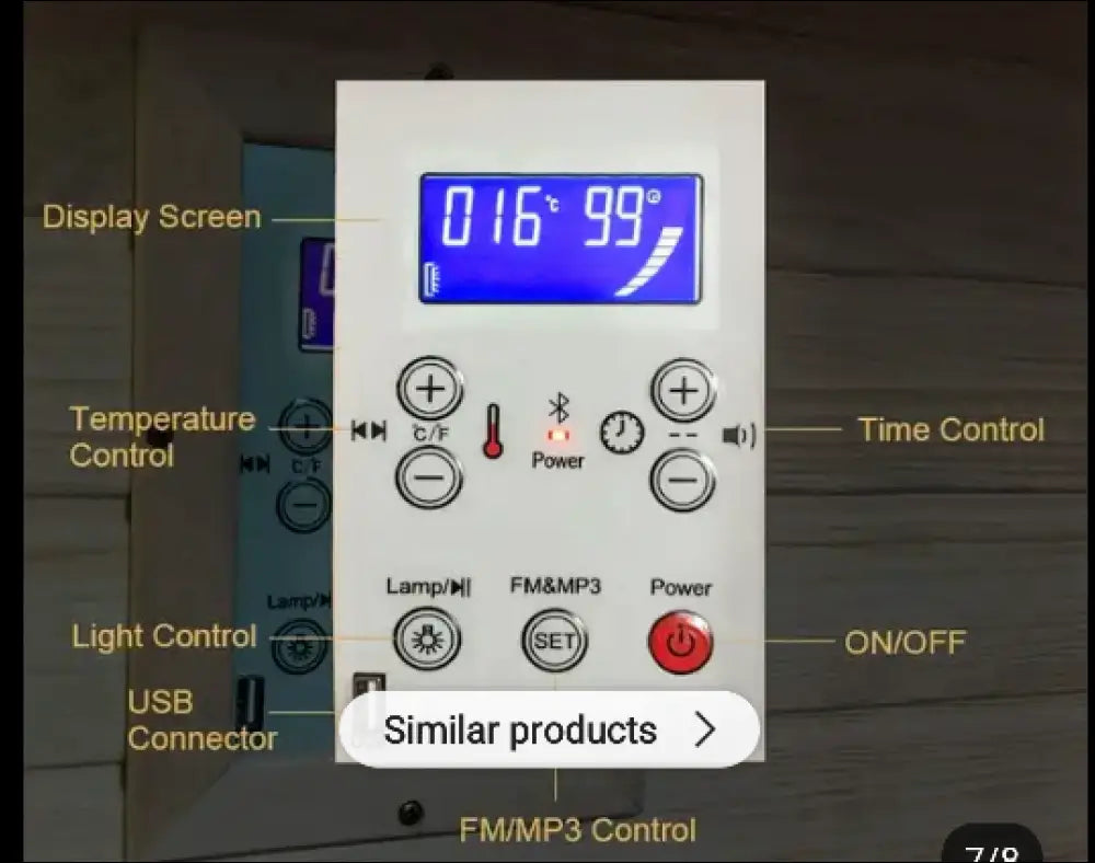 Traditional indoor Steam Sauna Control panel. Holds up to 4 people. - Goodwood-Furniture Infrared and Indoor Saunas